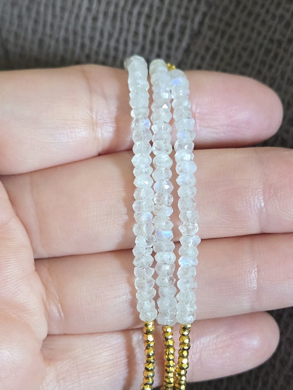 Convertible Moonstone🌙Necklace/Wrap Bracelet - NWOT - Picture 12 of 16